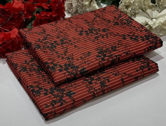 2 Pcs Women's Unstitched Printed Suit